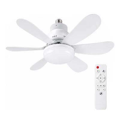 Ventus 6 Kanat Tavan Tipi 3 Kademeli Serinletici Fan | 3 Işık Tonlu Lamba 40W | Uzaktan Kumanda