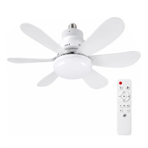 Ventus 6 Kanat Tavan Tipi 3 Kademeli Serinletici Fan | 3 Işık Tonlu Lamba 40W | Uzaktan Kumanda