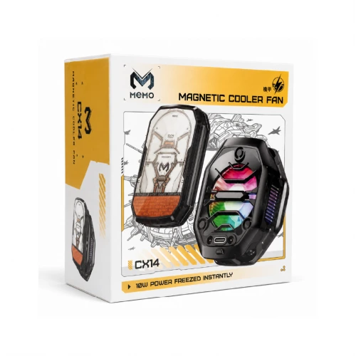 Memo CX14 Bataryalı Mıknatıslı RGB Telefon Soğutucu Fan | 10W