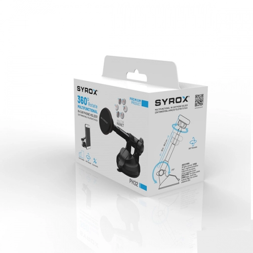 Syrox PH32 Mıknatıslı Araç Telefon Tutucu Syrox PH32 Mıknatıslı Araç Telefon Tutucu