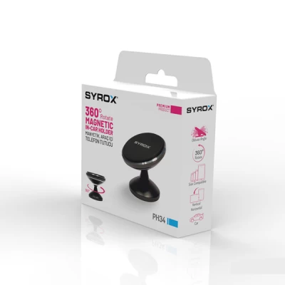Syrox PH34 Mıknatıslı Araç Telefon Tutucu Syrox PH34 Mıknatıslı Araç Telefon Tutucu