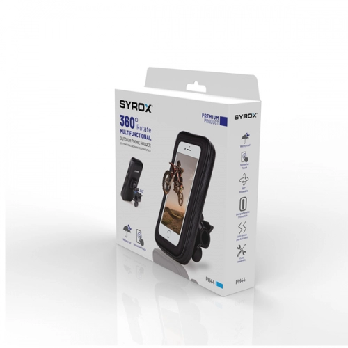 Syrox PH44 Su Geçirmez Motosiklet Telefon Tutucu Syrox PH44 Su Geçirmez Motosiklet Telefon Tutucu