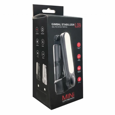 L09 Buetooth Kumandalı Selfie Çubuğu 70cm | Gimbal Sabitleyici |Tripod 360 Oynar Kafa