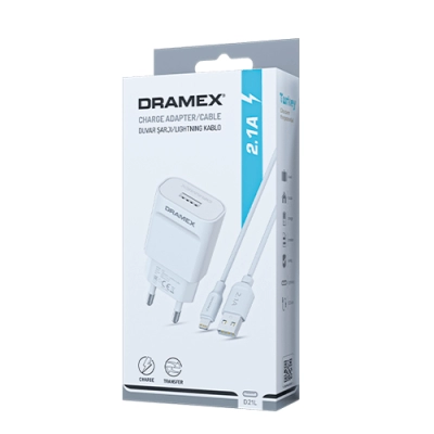 Dramex D21L Iphone 2.1 Amper Usb Ev Şarj Aleti Dramex D21L Iphone 2.1 Amper Usb Ev Şarj Aleti