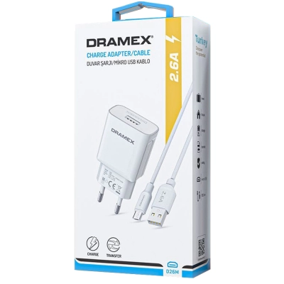 Dramex D26M Micro 2.6 Amper Ev Şarj Aleti Dramex D26M Micro 2.6 Amper Ev Şarj Aleti