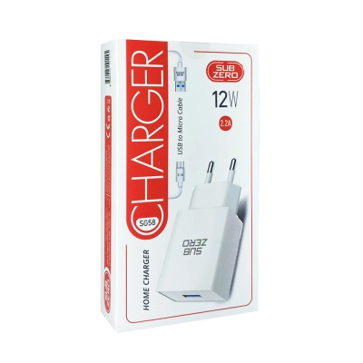 Subzero Sg58 Micro 2.2A Ev Şarj | 12W Subzero Sg58 Micro 2.2A Ev Şarj | 12W