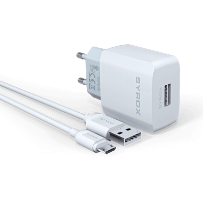 Syrox J47 Micro 2.6A Ev Şarj Aleti Syrox J47 Micro 2.6A Ev Şarj Aleti