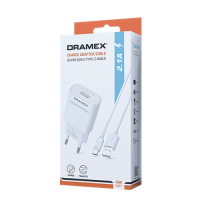 Dramex D21T Type-C 2.1 Amper Ev Şarj Aleti Dramex D21T Type-C 2.1 Amper Ev Şarj Aleti