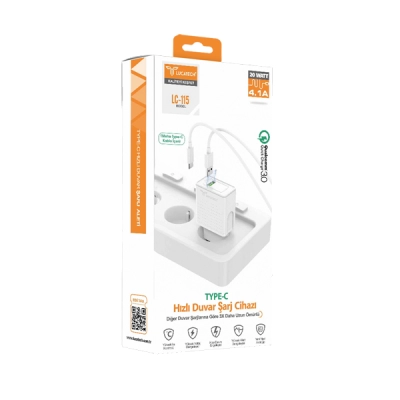 Lucatech Lc115 Type-c 4.1A Şarj Aleti 20W Lucatech Lc115 Type-c 4.1A Şarj Aleti 20W