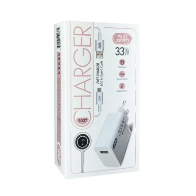 Subzero Sg37 Fast Type-c Ev Şarj | 33W Subzero Sg37 Fast Type-c Ev Şarj | 33W