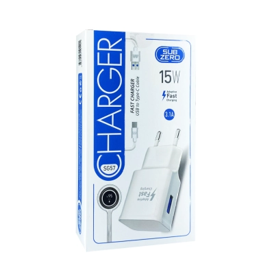 Subzero Sg57 Type-c 3.1A Fast Ev Şarj | 15W Subzero Sg57 Type-c 3.1A Fast Ev Şarj | 15W