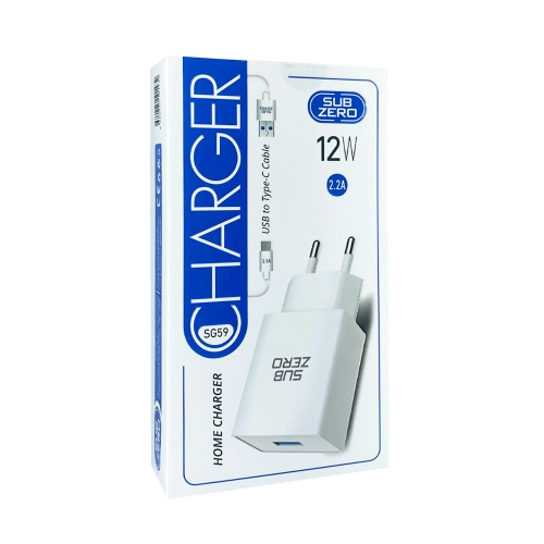 Subzero Sg59 Type-c 2.2A Ev Şarj | 12W Subzero Sg59 Type-c 2.2A Ev Şarj | 12W