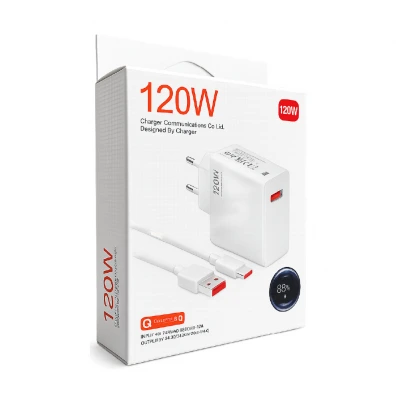 Wi 120W Qualcomm 3.0 Type-C 3A Hızlı Şarj Cihazı | Turbo Salise Gösterge