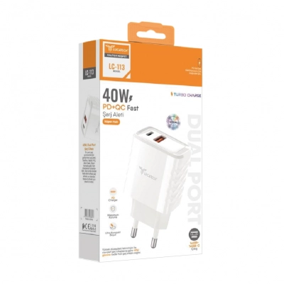 Lucatech LC113 USB | Type-C 40W Turbo Şarj Başlığı
