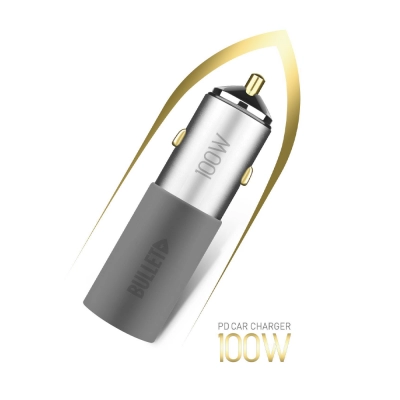 Powerway Bullet Araç Çakmaklık PD Şarj Cihazı | 5A 100W | USB ve Type-C