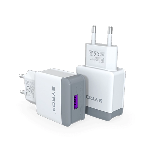 Syrox Syx-Q33 3.0 Amper 18w Hızlı Usb Ev Başlık Syrox Syx-Q33 3.0 Amper 18w Hızlı Usb Ev Başlık