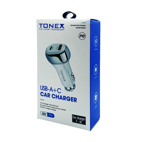 Tonex T10 38W PD | Usb Araç Şarj Başlık Tonex T10 38W PD | Usb Araç Şarj Başlık