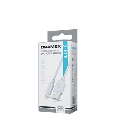 Dramex D21LKE Lightning 2.1 Amper Eko Kutu Kablo Dramex D21LKE Lightning 2.1 Amper Eko Kutu Kablo