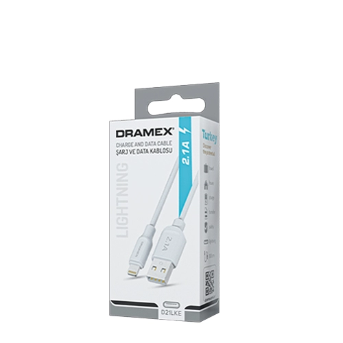 Dramex D21LKE Lightning 2.1 Amper Eko Kutu Kablo Dramex D21LKE Lightning 2.1 Amper Eko Kutu Kablo