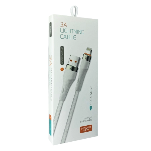 Powerway Hc03 3A 27W Örgülü Lightning Hızlı Şarj Kablosu Powerway Hc03 3A 27W Örgülü Lightning Hızlı Şarj Kablosu