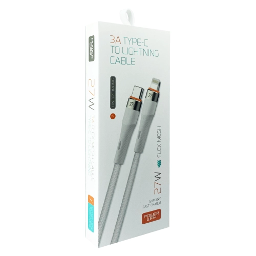 Powerway Hc07 3A 27W Örgülü Lightning Pd Kablo Powerway Hc07 3A 27W Örgülü Lightning Pd Kablo