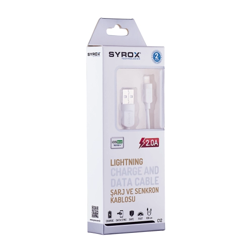 Syrox Syx-C12 İphone5 2A Ara Kablo Syrox Syx-C12 İphone5 2A Ara Kablo