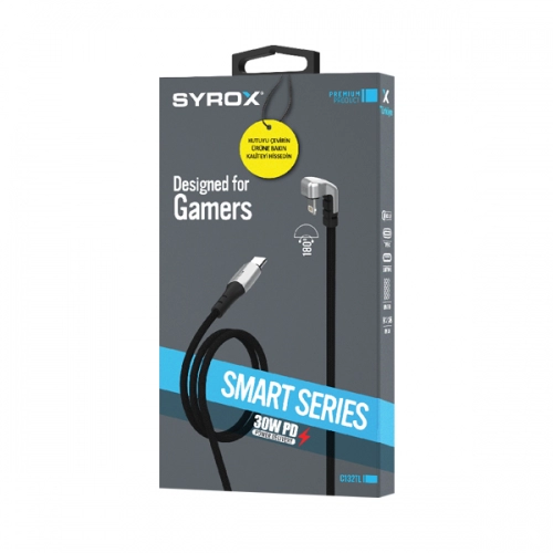 Syrox C132TL Örgülü 30W PD Iphone Kablo | Stand Syrox C132TL Örgülü 30W PD Iphone Kablo | Stand