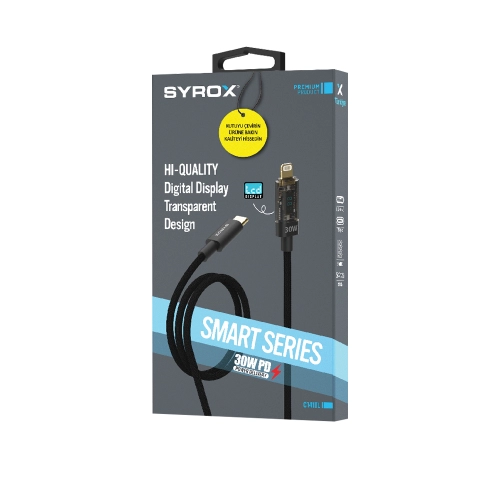Syrox C141TL 30W Örgülü Pd Iphone Kablo Syrox C141TL 30W Örgülü Pd Iphone Kablo