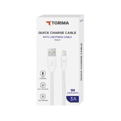 Tcb-01 Lightning 3 Amper 2m Hızlı Usb Kablo
