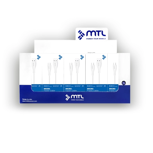 Mtl MT433 3.1A 1M Micro Kablo Mtl MT433 3.1A 1M Micro Kablo
