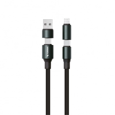 U24 4in1 Hızlı Şarj Kablosu 240W | Type-C - USB -> Type-C - Lightning 