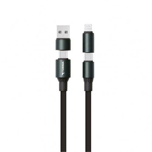 U24 4in1 Hızlı Şarj Kablosu 240W | Type-C - USB -> Type-C - Lightning