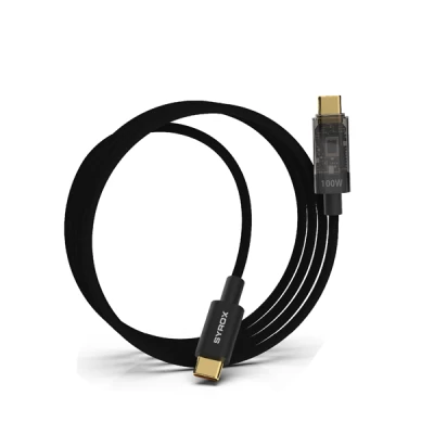 Syrox C141TT 100W Örgülü Pd Type-c Kablo Syrox C141TT 100W Örgülü Pd Type-c Kablo