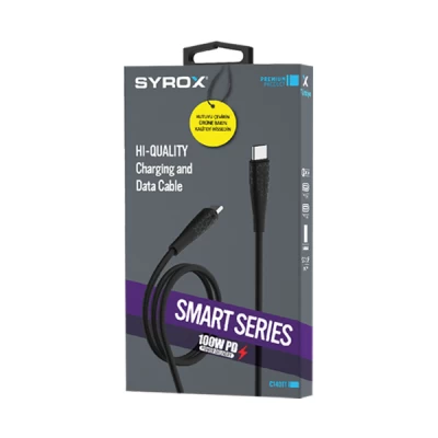 Syrox C140TT 100W PD Silikon Kablo Syrox C140TT 100W PD Silikon Kablo