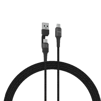 Syrox C143 Örgülü 2ın1 60W PD Type-c Kablo Syrox C143 Örgülü 2ın1 60W PD Type-c Kablo