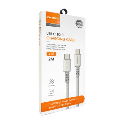 Carboon V53 Type-C PD Hızlı Şarj Kablosu | 100W | 2 Metre