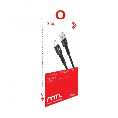 Mtl MT2412 3.4A Type-C Usb Data Şarj Kablosu