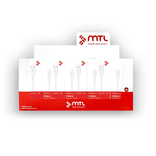 Mtl MT431 3.1A 1M Type-C Kablo Mtl MT431 3.1A 1M Type-C Kablo