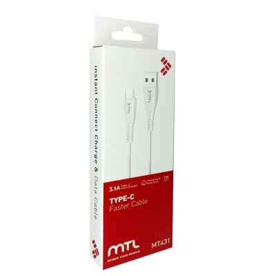 Mtl MT431 3.1A 1M Type-C Kablo Mtl MT431 3.1A 1M Type-C Kablo