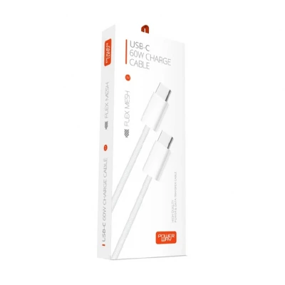 Powerway İP60 60W Örgülü Type-C Pd Kablo
