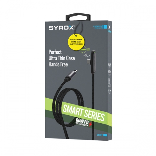 Syrox C131TT Örgülü 60W PD Type-c Kablo | Led Syrox C131TT Örgülü 60W PD Type-c Kablo | Led