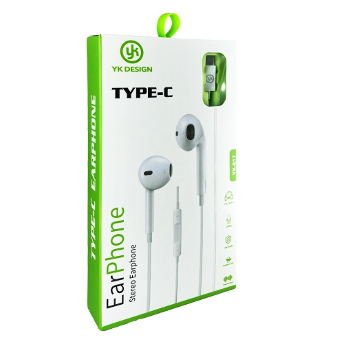 YK Desıgn YK-E17 Typec Mikrofonlu Kulaklık YK Desıgn YK-E17 Typec Mikrofonlu Kulaklık