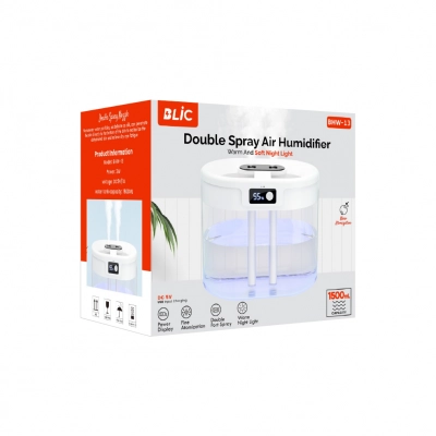 Acl BHW-13 Çift Kanallı Oda Nemlendirici | Gece Lambası | LCD Gösterge