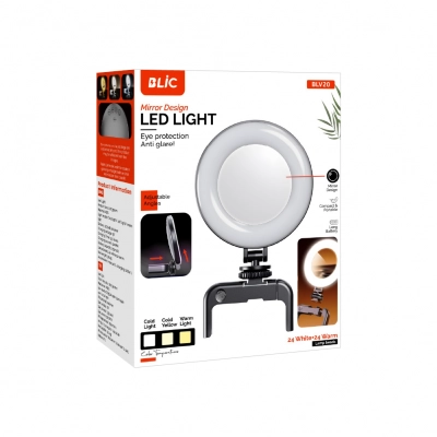 Blic BLV20 Halka Led Selfie Işığı | 3 Ton Işık | Parlama Önleyici