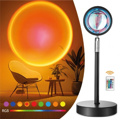 Blv-6 Gün Batımı Projeksiyon Led  Lamba | Uzaktan Kumanda | 30cm