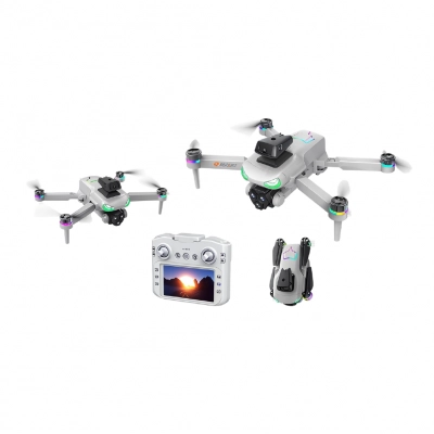 Leerfei R08 HD Kameralı Akıllı Engel Aşabilen Drone | Çift Batarya | Ekranlı Kumanda