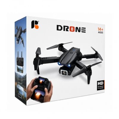 R09-S HD Kameralı Drone | Çift Batarya | Ekranlı Kumanda | Headless Mode