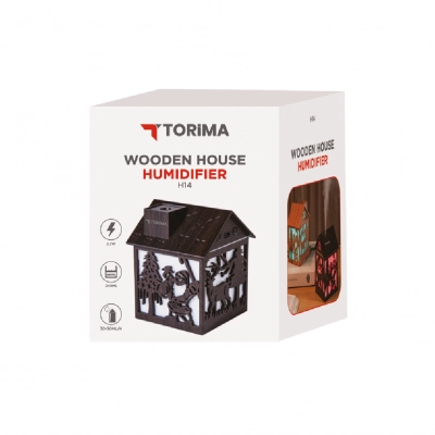 H14 Ahşap Ev Görünümlü Hava Nemlendirici