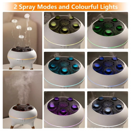 V80 Denizanası Aromaterapi Hava Nemlendirici | Uzaktan Kumandalı