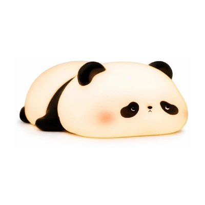 Küçük Panda Figürlü Masaüstü Dokunmatik Gece Lambası | 7 Renk Işık Döngüsü